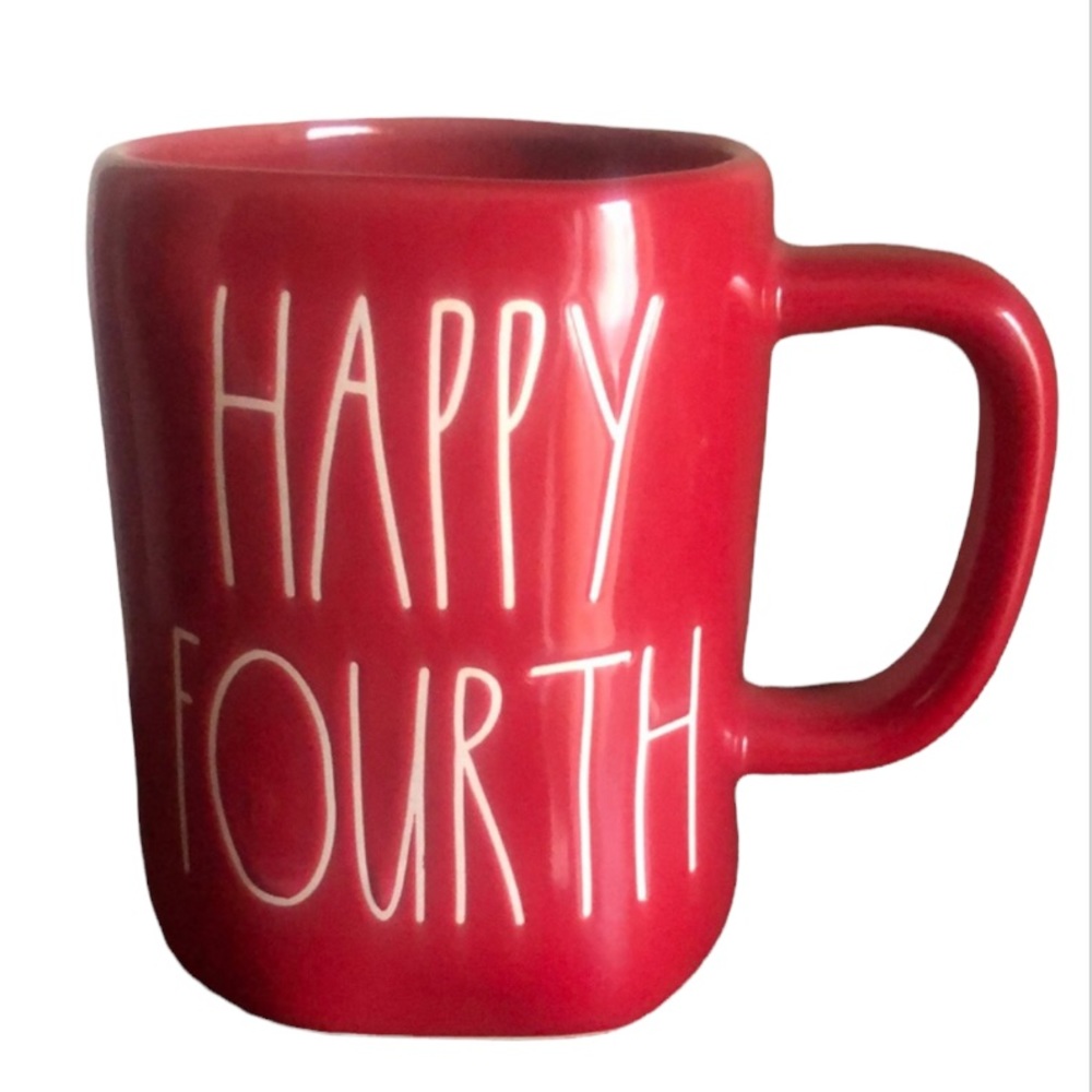 Rae Dunn HAPPY FOURTH Mug